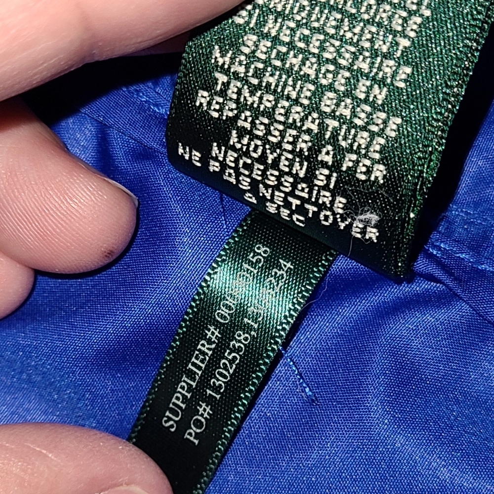 Lauren Ralph Lauren Women's Windbreaker Jacket Blue no Lining‎ M - Picture 6 of 7